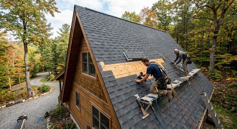 A Frame Roof Repair in Grove City, PA
