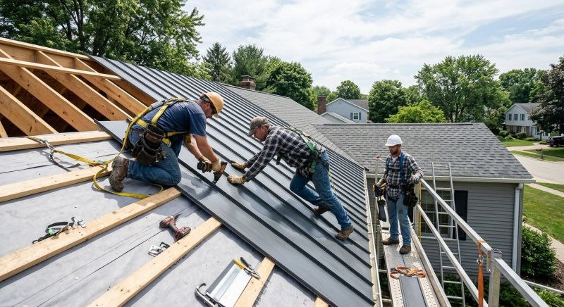 Aluminum Roof Construction in Grove City, PA