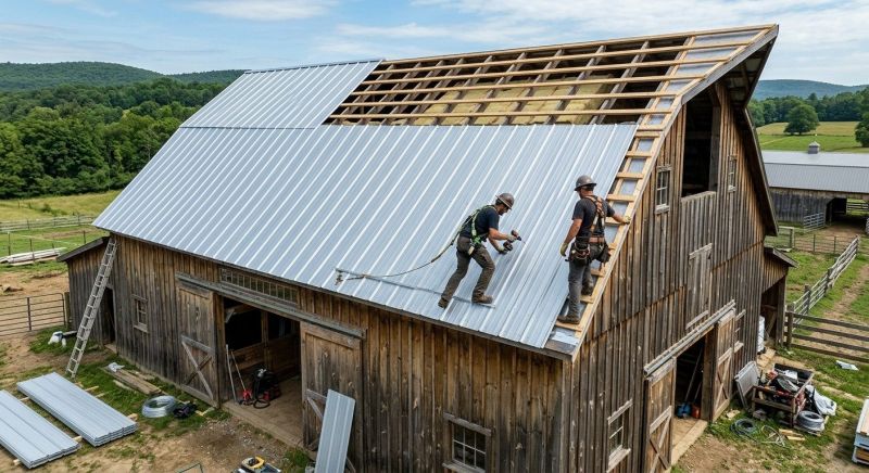 Barn Roof Construction in Grove City, PA