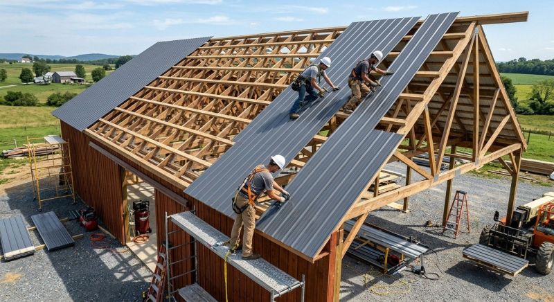 Barn Roof Installation in Grove City, PA
