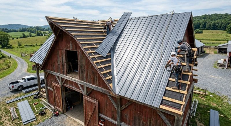 Barn Roof Installation in Grove City, PA