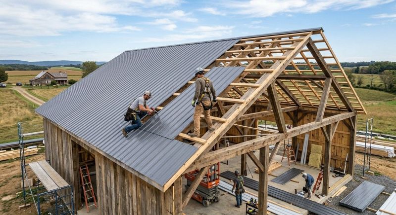 Barn Roof Installation in Grove City, PA