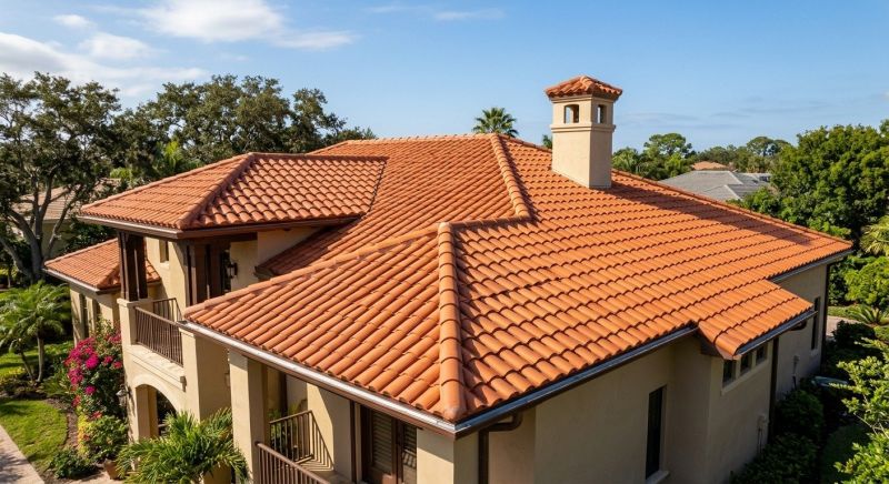 Barrel Tile Roof Installation in Grove City, PA