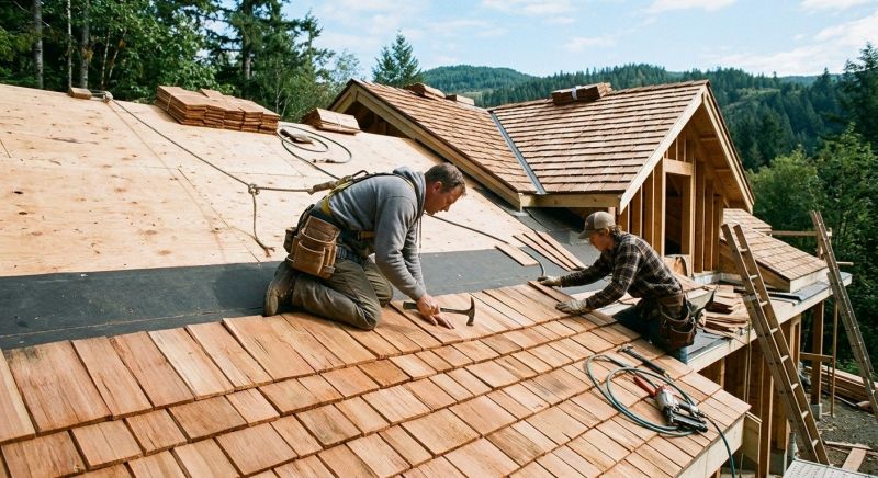 Cedar Roof Installation in Sandy Lake, PA