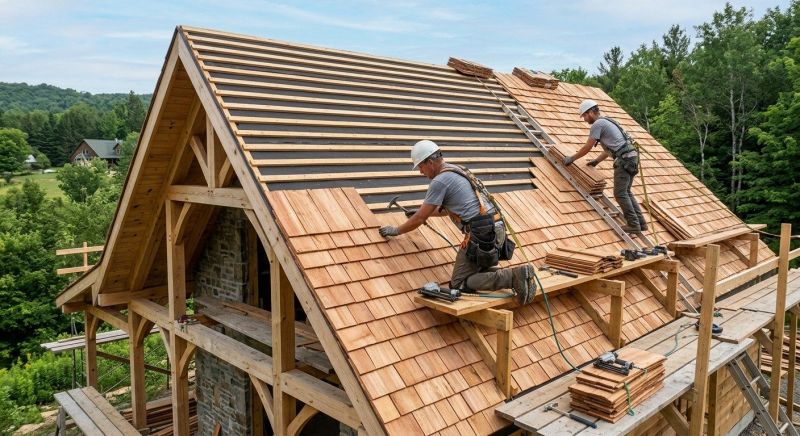 Cedar Shake Roof Construction in Franklin, PA