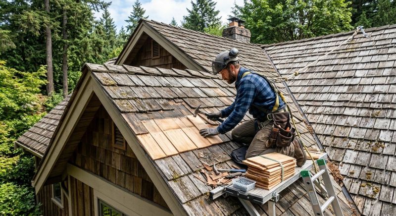 Cedar Shingles Repair in New Castle, PA