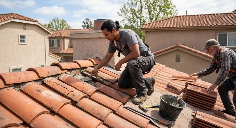 Clay Roof Leak Repair in Grove City, PA