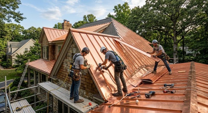Copper Roof Installation in Grove City, PA