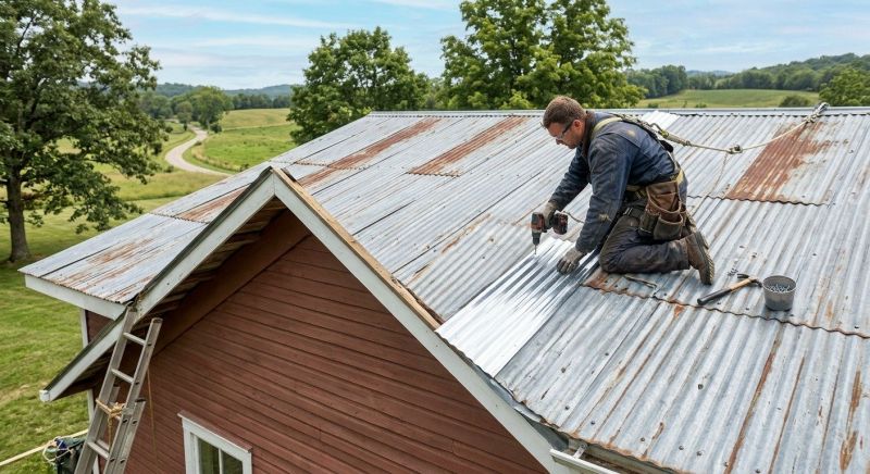 Corrugated Roof Repair in Mercer County, PA