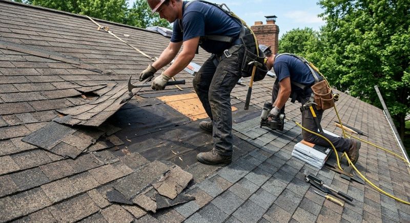 Damaged Roof Repair in Franklin, PA