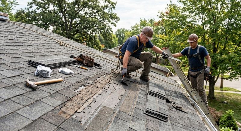 Damaged Roof Repair in Greenville, PA