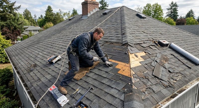 Damaged Roof Repair in New Castle, PA