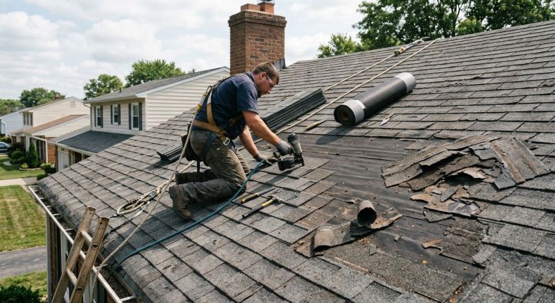 Damaged Roof Repair in Slippery Rock, PA