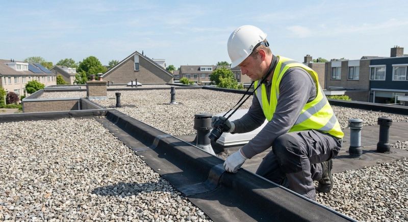 Flat Roof Inspection in Grove City, PA
