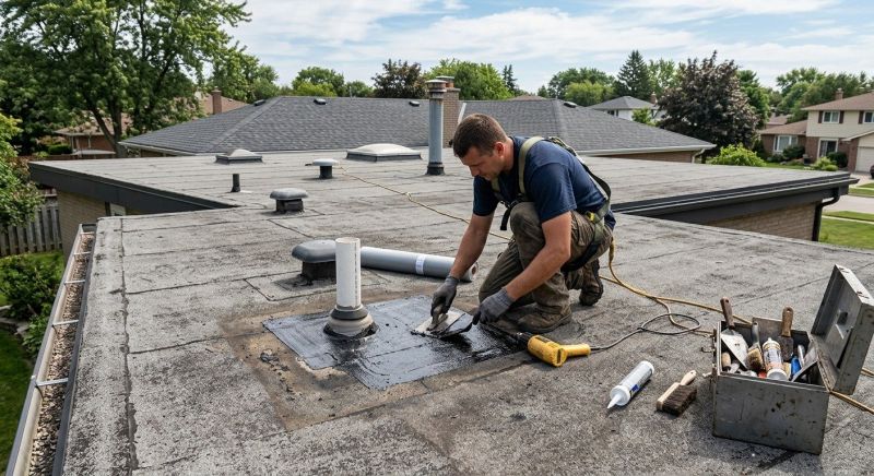 Flat Roof Repair in New Wilmington, PA
