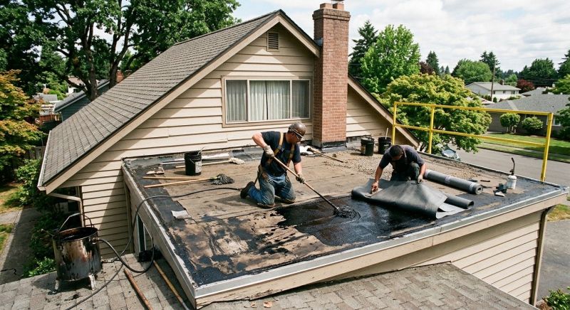 Flat Roof Tar Repair in Grove City, PA