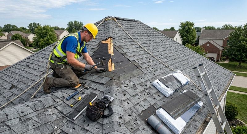 Hail Damage Roof Repair in New Castle, PA