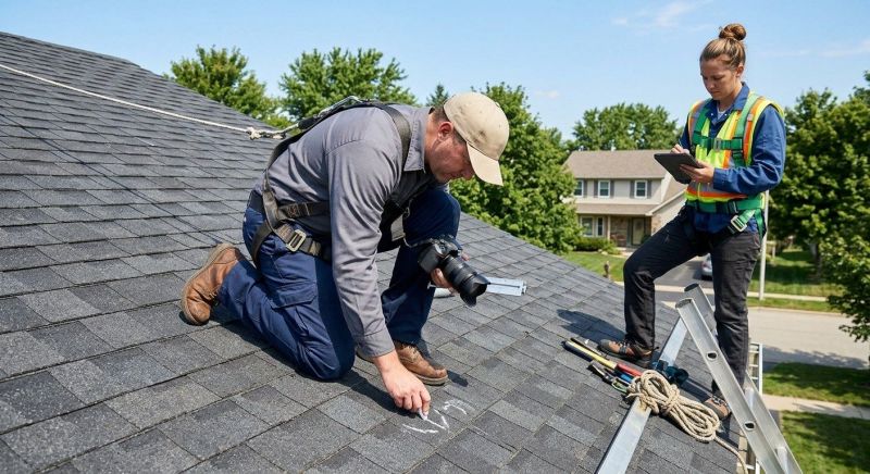 Roof Damage Inspection in New Castle, PA