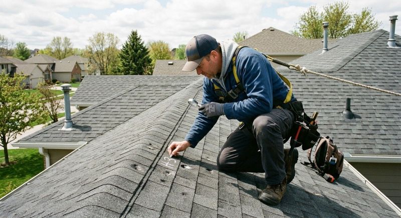 Roof Hail Inspection in Grove City, PA
