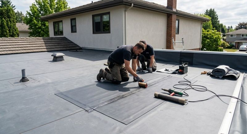 Rubber Roof Repair in Grove City, PA