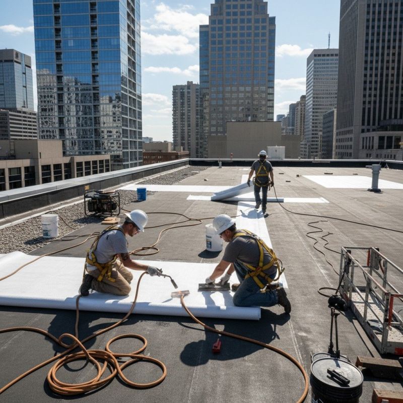 Single Ply Roof Repair in New Castle, PA