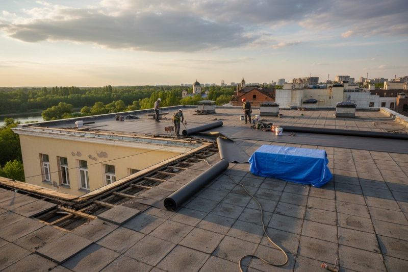 Single Ply Roof Replacement in Clintonville, PA