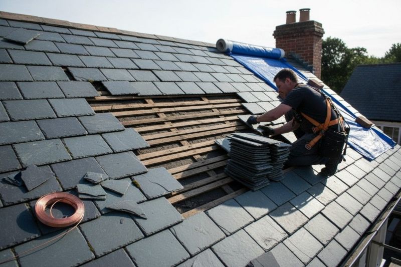 Slate Roof Leak Repair in Grove City, PA