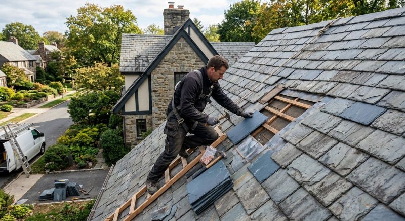 Slate Roof Repair in New Wilmington, PA