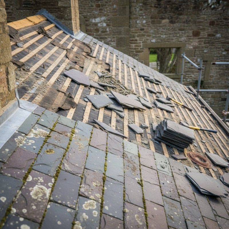 Slate Roof Replacement in East Butler, PA
