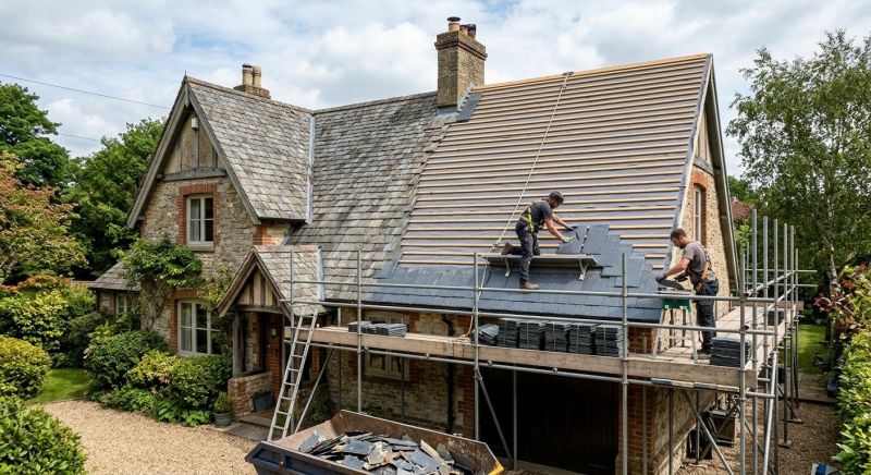 Slate Roof Replacement in Sandy Lake, PA