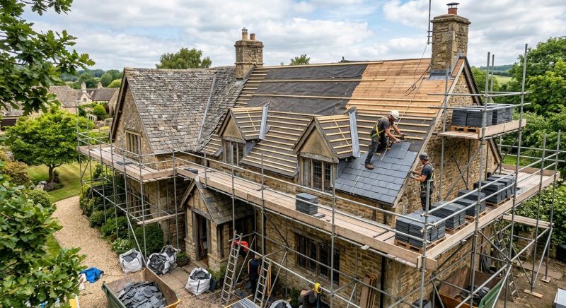 Slate Roof Replacement in Sandy Lake, PA