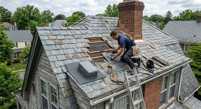 Slate Shingles Repair in New Wilmington, PA