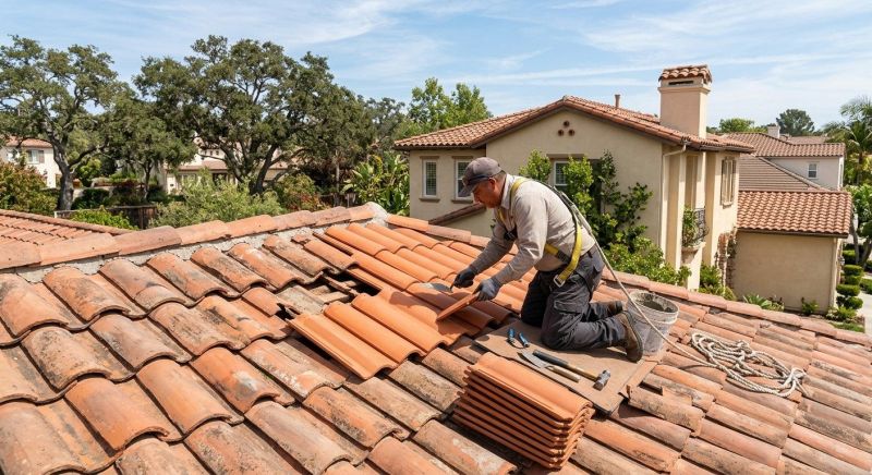 Spanish Tile Roof Repair in Grove City, PA