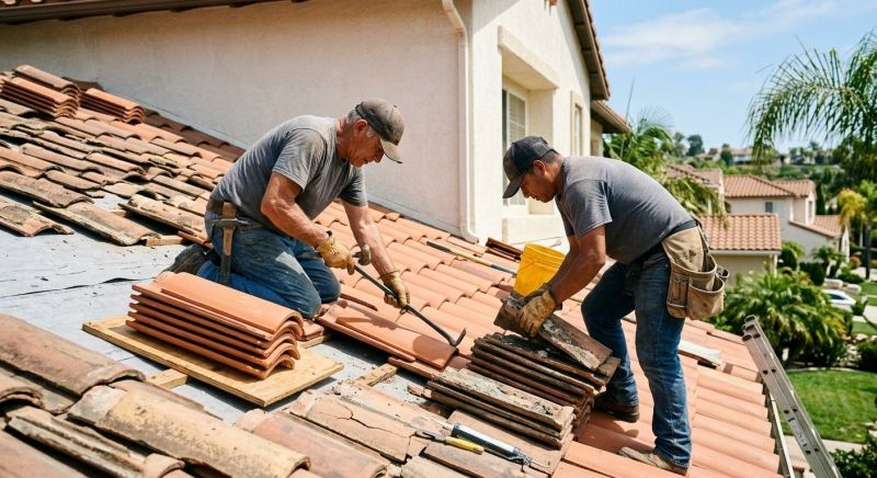 Spanish Tile Roof Repair in Grove City, PA
