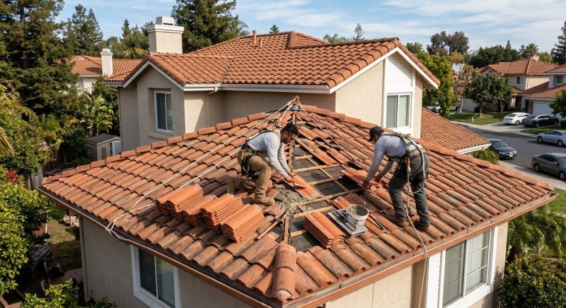 Spanish Tile Roof Repair in Grove City, PA