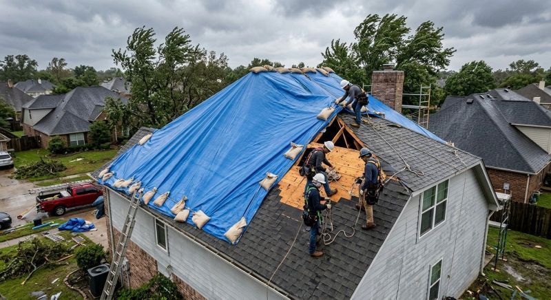 Storm Damage Roof Repair in Hermitage, PA