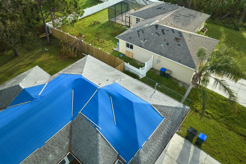 Storm Damage Roof Tarping in Grove City, PA