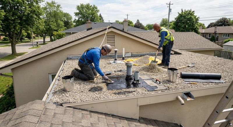 Tar And Gravel Roof Repair in Kennerdell, PA