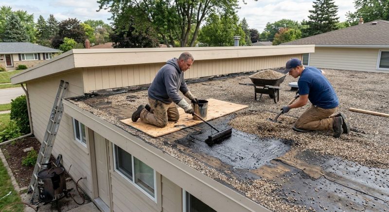 Tar And Gravel Roof Repair in Grove City, PA