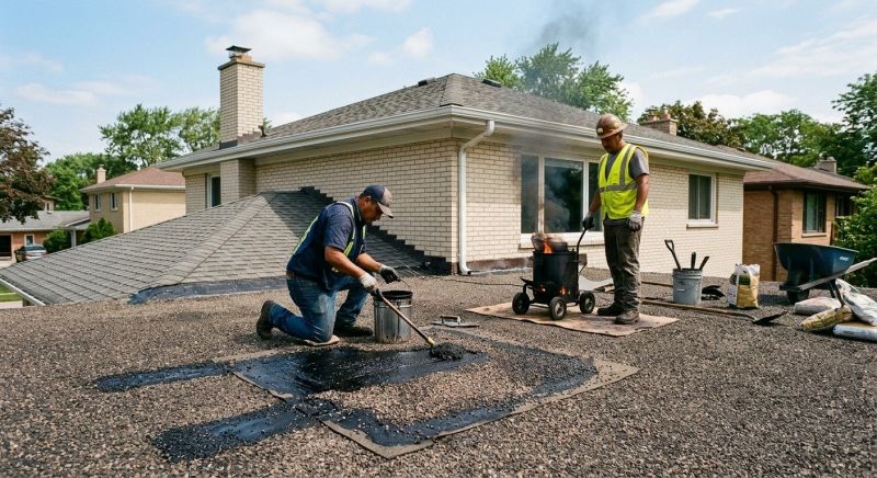 Tar And Gravel Roof Repair in Grove City, PA
