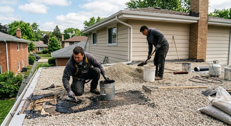 Tar And Gravel Roof Repair in Grove City, PA