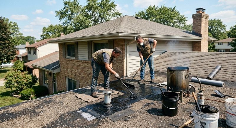 Tar Roof Repair in Ellwood City, PA