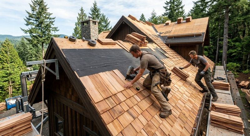 Wood Roofing Installation in Harmony, PA