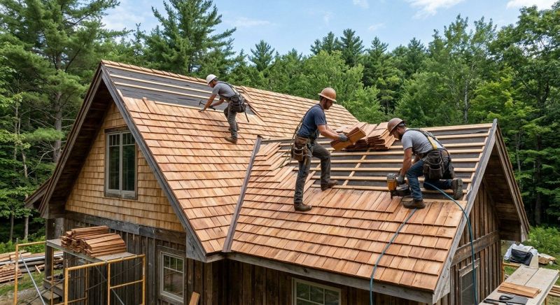 Wood Roofing Installation in Slippery Rock, PA