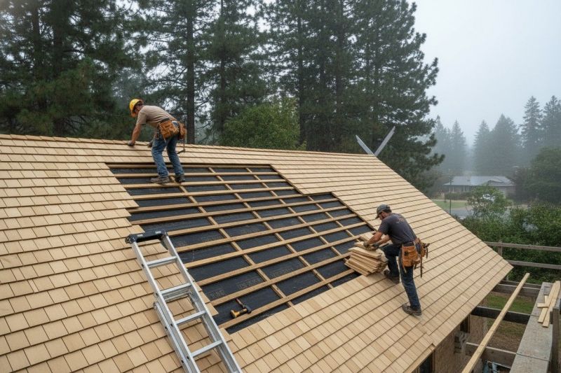 Wood Shake Roof Repair in East Butler, PA