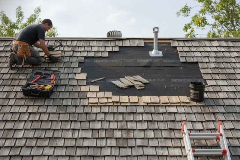 Wood Shake Roof Repair in New Wilmington, PA