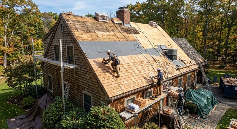 Wood Shingle Roof Replacement in Grove City, PA
