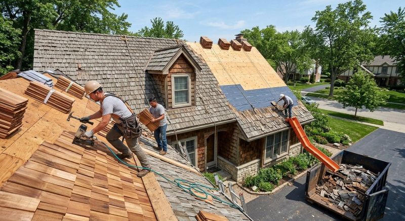 Wood Shingle Roof Replacement in Grove City, PA