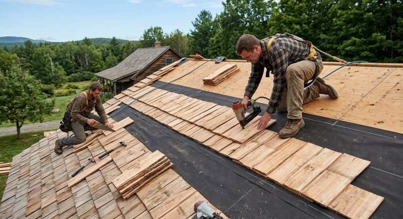 Wooden Roof Installation in Grove City, PA